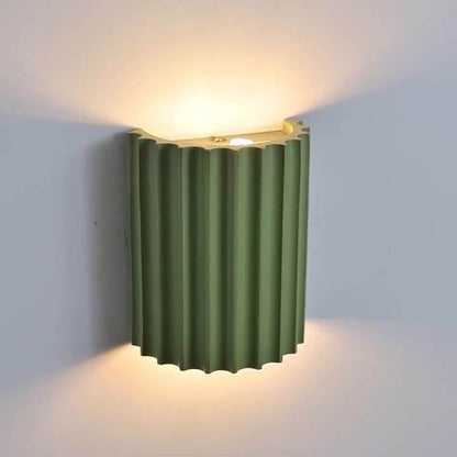 Quilliane Modern Resin Cylinder Wall Sconce for Hallway Accent Lighting