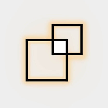 Grisaille Minimalist Square Aluminum Alloy LED Wall Sconce with Remote Dimming