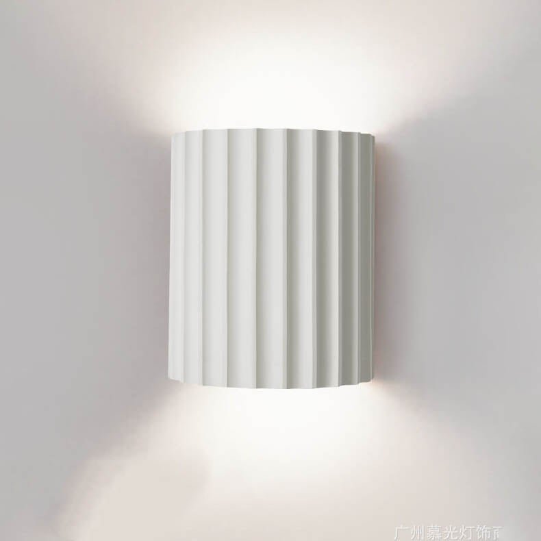 Quilliane Modern Resin Cylinder Wall Sconce for Hallway Accent Lighting
