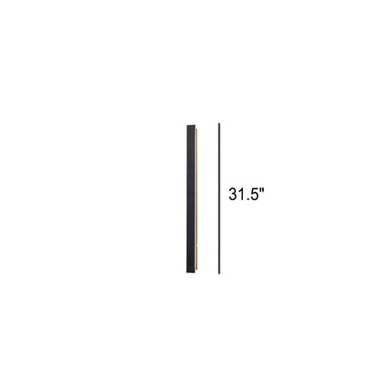 Maelis Retro Black Acrylic Strip LED Wall Sconce Weatherproof for Outdoor Walls