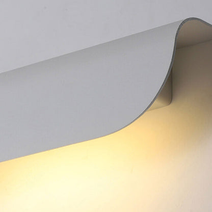 Winsloe Modern Curved Aluminum Outdoor Wall Light Weatherproof for Patio and Garden