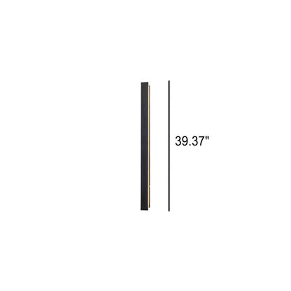 Maelis Retro Black Acrylic Strip LED Wall Sconce Weatherproof for Outdoor Walls