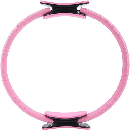 15" Pilates Ring with Foam Padded Handles – Lightweight Fitness Resistance Ring for Pilates and Exercise