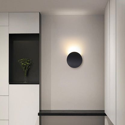 Alarielle Minimalist Curved Aluminum LED Wall Sconce for Hallway and Stairwell Lighting