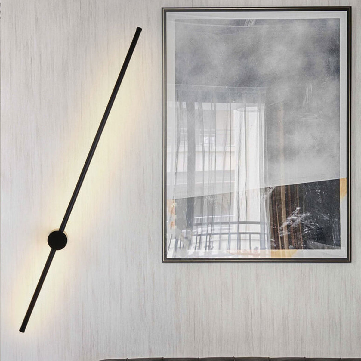 Xiomara Minimalist Aluminum LED Strip Wall Sconce with Dimmable Glow for Hallway Lighting