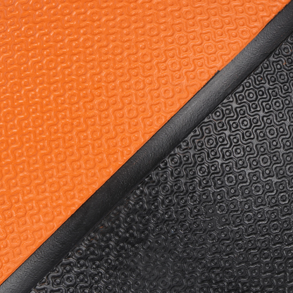 12 lb Medicine Ball with Textured Rubber Grip – Exercise Ball for Strength Training and Fitness Workouts, Orange/Black