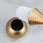 Gold-Tone Toilet Brush Set