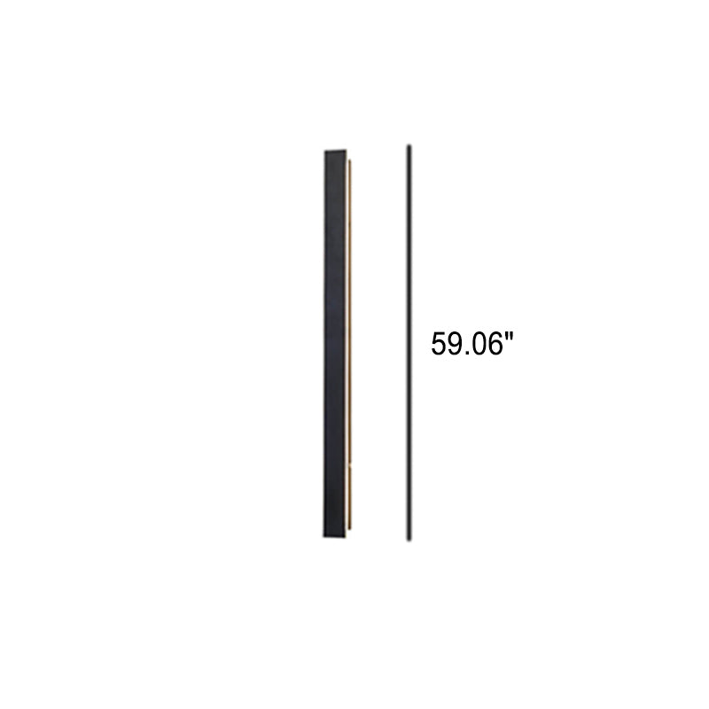 Maelis Retro Black Acrylic Strip LED Wall Sconce Weatherproof for Outdoor Walls