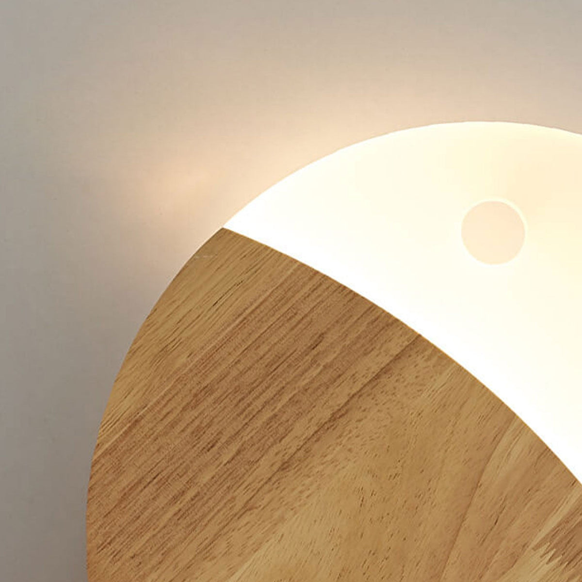 Yolandine Nordic Oak Acrylic Fish Wall Sconce for Bedside Reading and Study