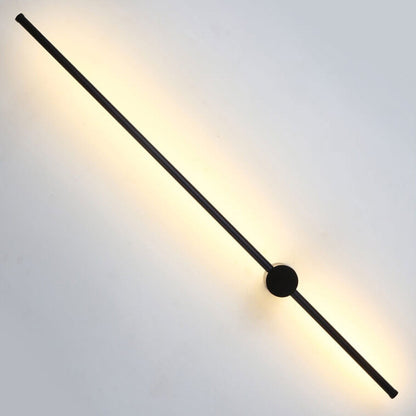 Xiomara Minimalist Aluminum LED Strip Wall Sconce with Dimmable Glow for Hallway Lighting
