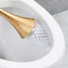 Gold-Tone Toilet Brush Set