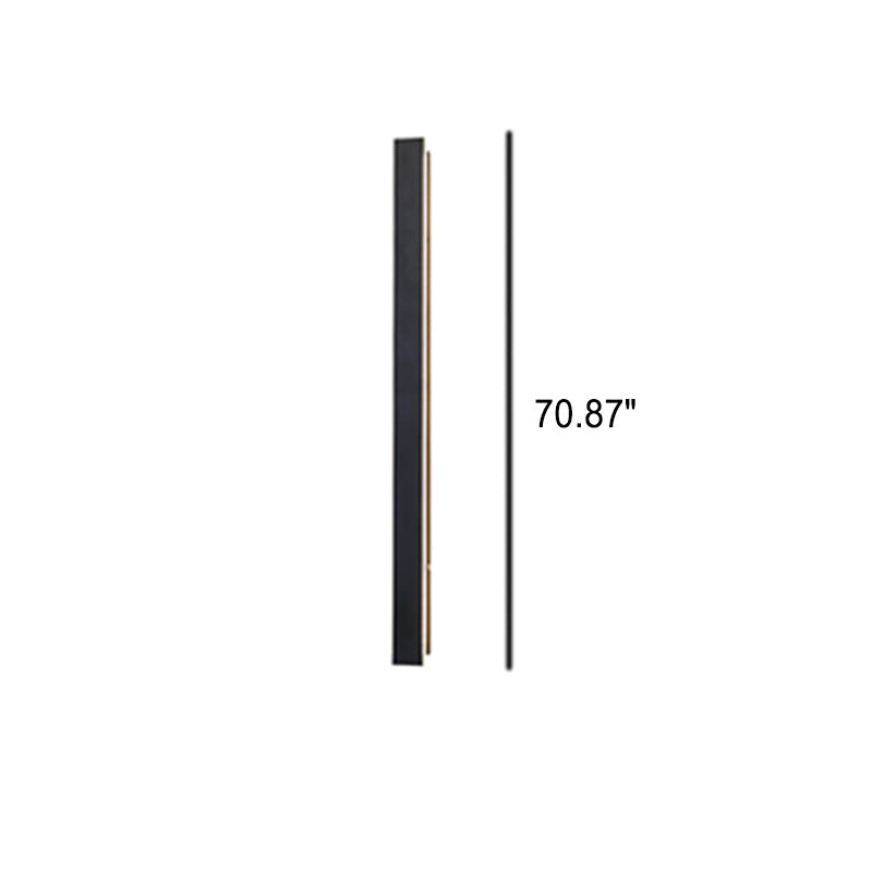 Maelis Retro Black Acrylic Strip LED Wall Sconce Weatherproof for Outdoor Walls