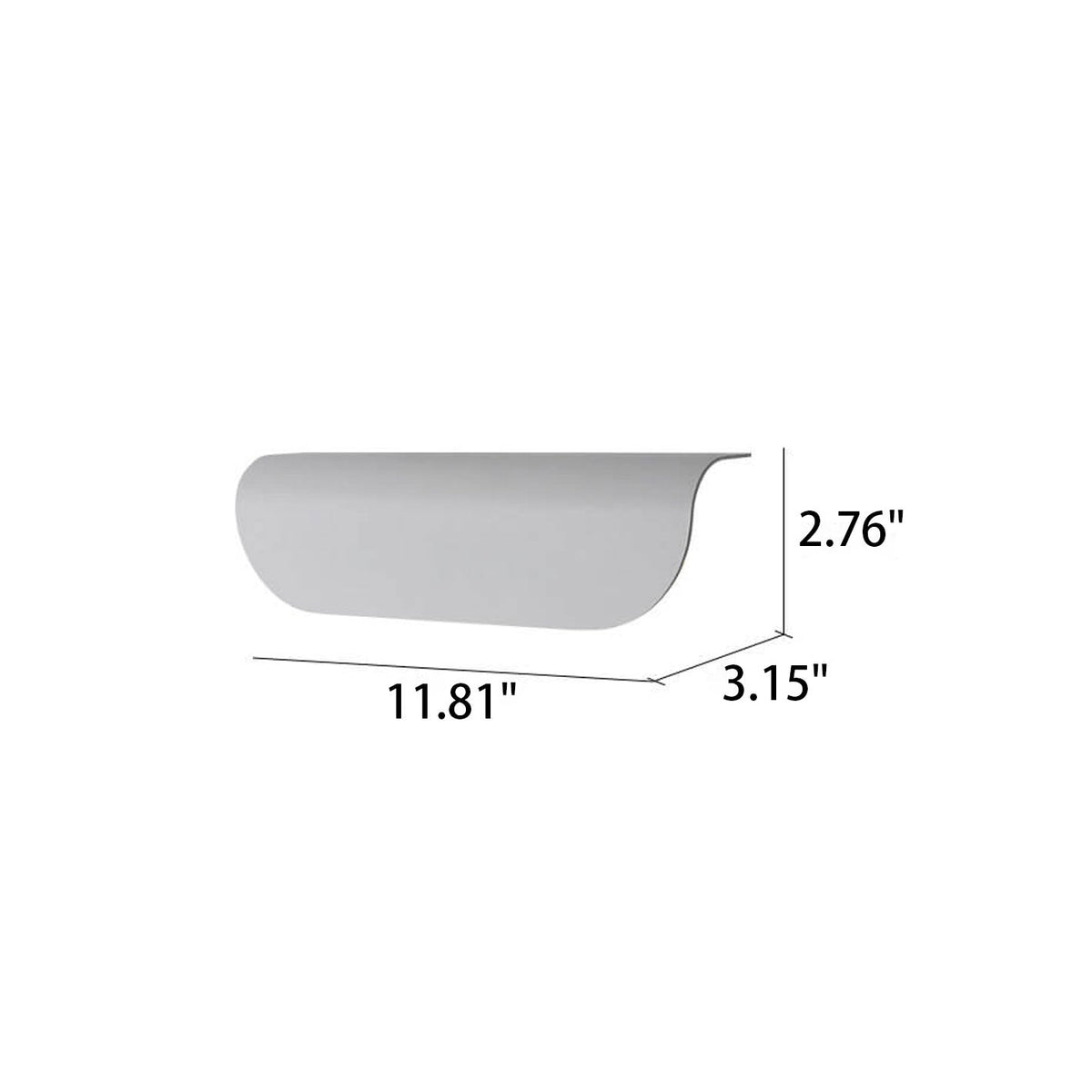 Winsloe Modern Curved Aluminum Outdoor Wall Light Weatherproof for Patio and Garden