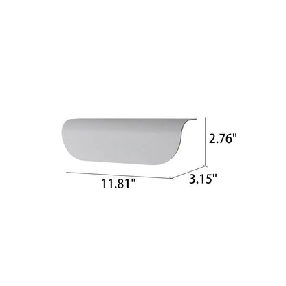 Winsloe Modern Curved Aluminum Outdoor Wall Light Weatherproof for Patio and Garden