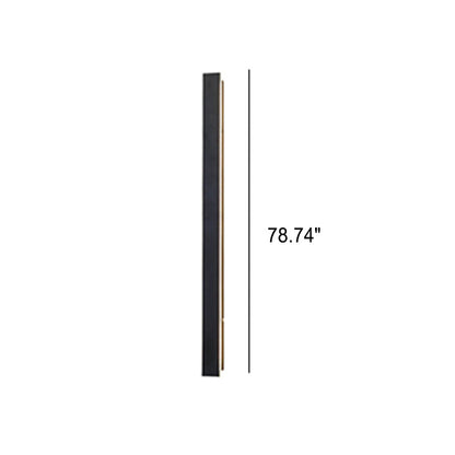 Maelis Retro Black Acrylic Strip LED Wall Sconce Weatherproof for Outdoor Walls