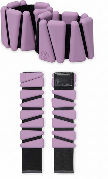 Adjustable Wrist and Ankle Weights Set (2 x 1 lb) – Wearable Resistance Bands for Walking, Pilates, Yoga, and Fitness Workouts