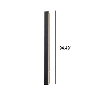 Maelis Retro Black Acrylic Strip LED Wall Sconce Weatherproof for Outdoor Walls