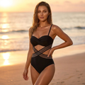 Cut-Out Push Up One-Piece Swimsuit