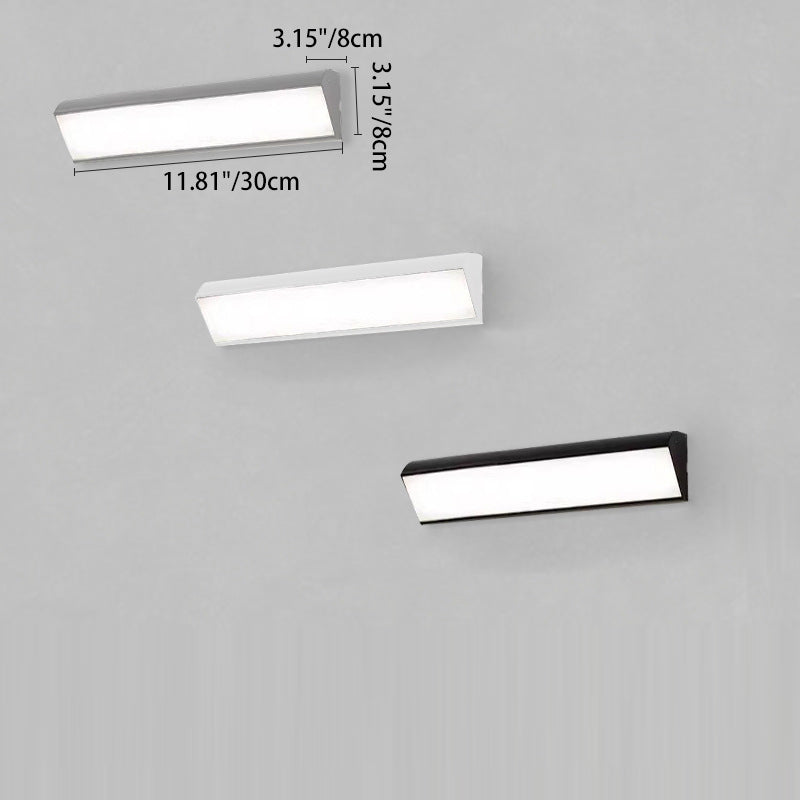 Isarelle Minimalist Black Aluminum LED Outdoor Wall Light Weatherproof for Patio and Entryway