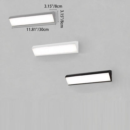 Isarelle Minimalist Black Aluminum LED Outdoor Wall Light Weatherproof for Patio and Entryway