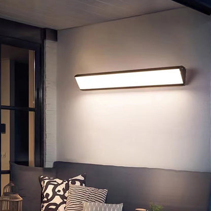 Isarelle Minimalist Black Aluminum LED Outdoor Wall Light Weatherproof for Patio and Entryway