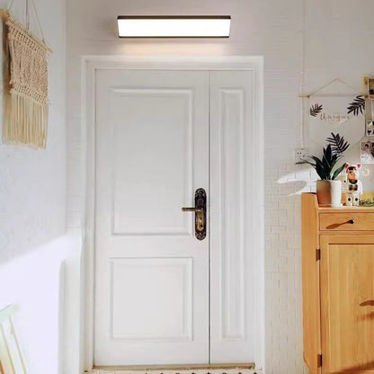Isarelle Minimalist Black Aluminum LED Outdoor Wall Light Weatherproof for Patio and Entryway