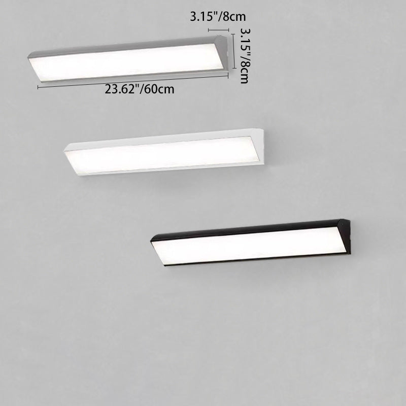 Isarelle Minimalist Black Aluminum LED Outdoor Wall Light Weatherproof for Patio and Entryway