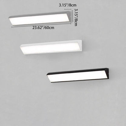 Isarelle Minimalist Black Aluminum LED Outdoor Wall Light Weatherproof for Patio and Entryway