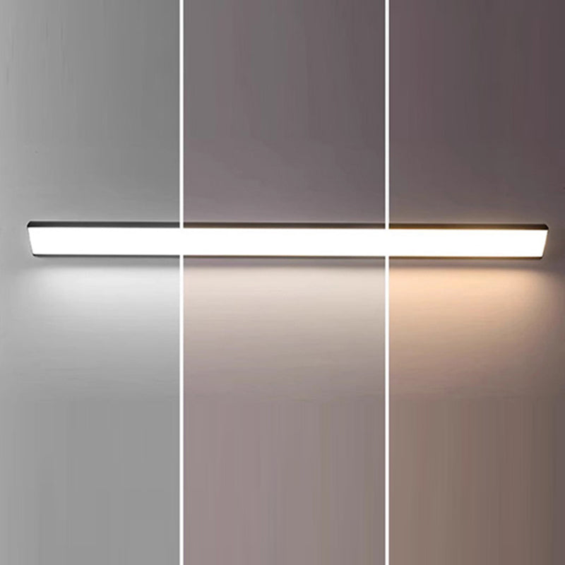 Isarelle Minimalist Black Aluminum LED Outdoor Wall Light Weatherproof for Patio and Entryway