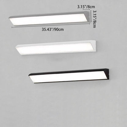 Isarelle Minimalist Black Aluminum LED Outdoor Wall Light Weatherproof for Patio and Entryway