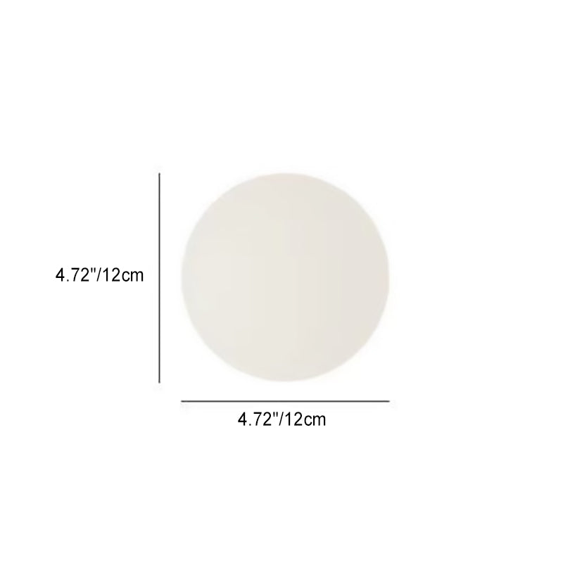 Jessamine Minimalist White Glass Orb Wall Sconce for Living Room Accent Lighting