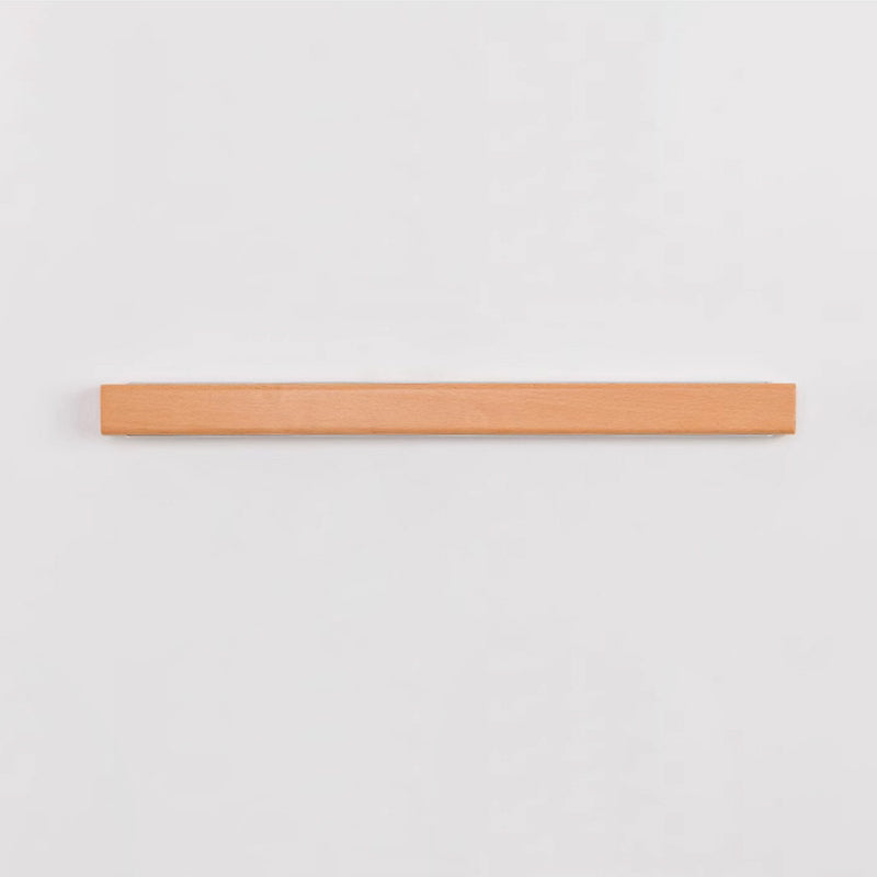 Ivorine Japanese Solid Wood LED Strip Wall Sconce for Hallway Accent Lighting