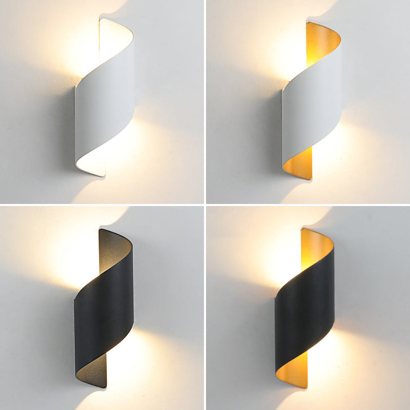 Ombrelle Minimalist Waterproof Aluminum LED Wall Sconce for Bedroom and Bath
