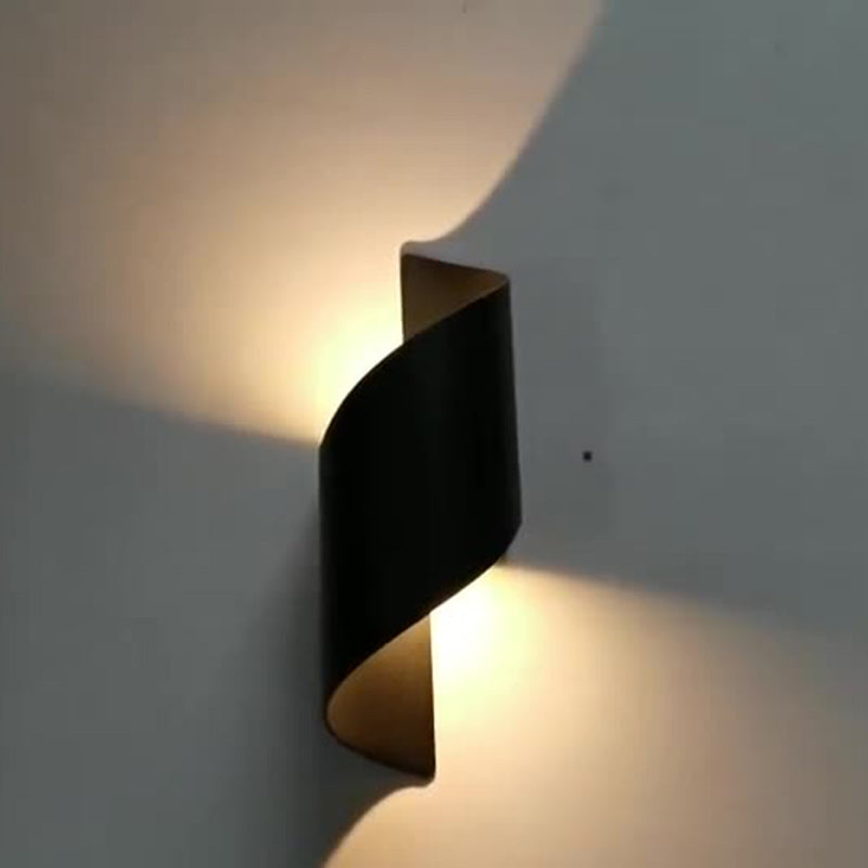 Ombrelle Minimalist Waterproof Aluminum LED Wall Sconce for Bedroom and Bath