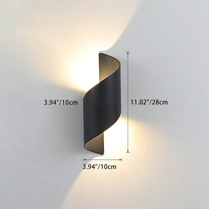 Ombrelle Minimalist Waterproof Aluminum LED Wall Sconce for Bedroom and Bath