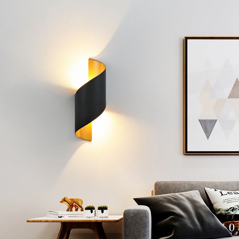 Ombrelle Minimalist Waterproof Aluminum LED Wall Sconce for Bedroom and Bath