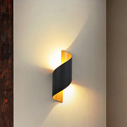 Ombrelle Minimalist Waterproof Aluminum LED Wall Sconce for Bedroom and Bath