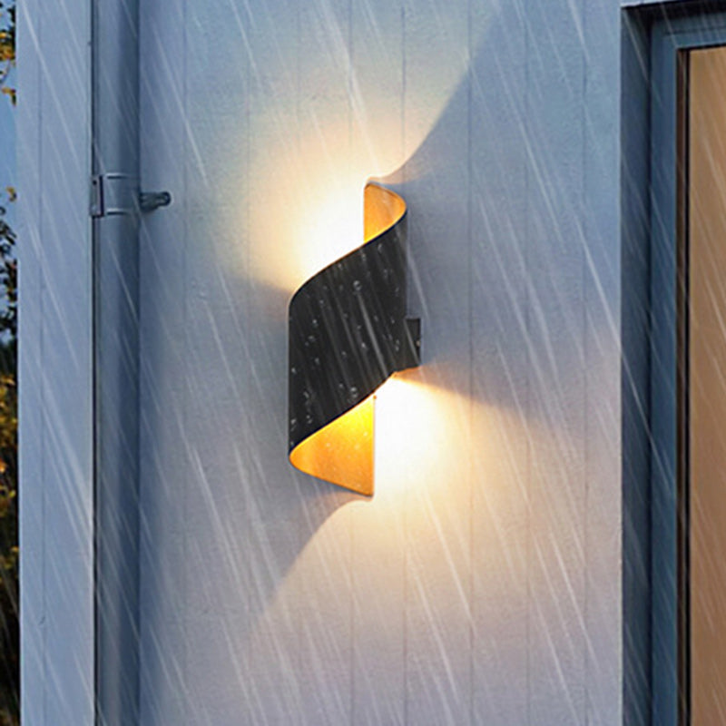 Ombrelle Minimalist Waterproof Aluminum LED Wall Sconce for Bedroom and Bath