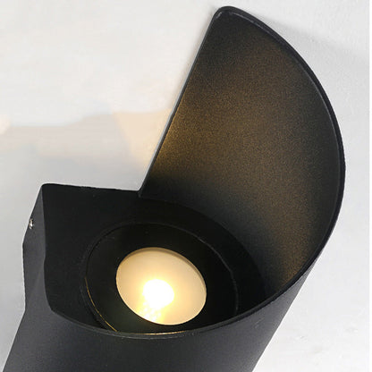 Ombrelle Minimalist Waterproof Aluminum LED Wall Sconce for Bedroom and Bath
