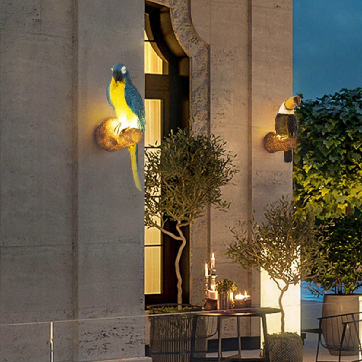Joliette Colorful Resin Animal-Motif LED Outdoor Wall Light for Garden and Patio Accent