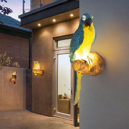 Joliette Colorful Resin Animal-Motif LED Outdoor Wall Light for Garden and Patio Accent