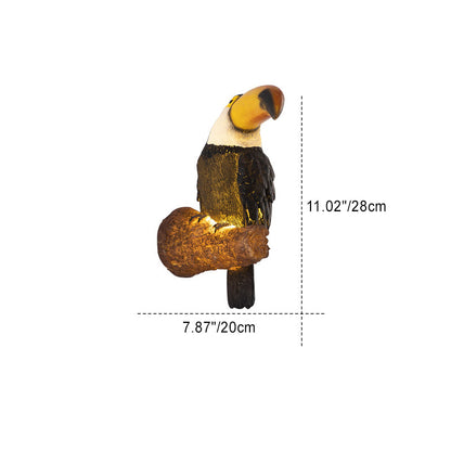 Joliette Colorful Resin Animal-Motif LED Outdoor Wall Light for Garden and Patio Accent