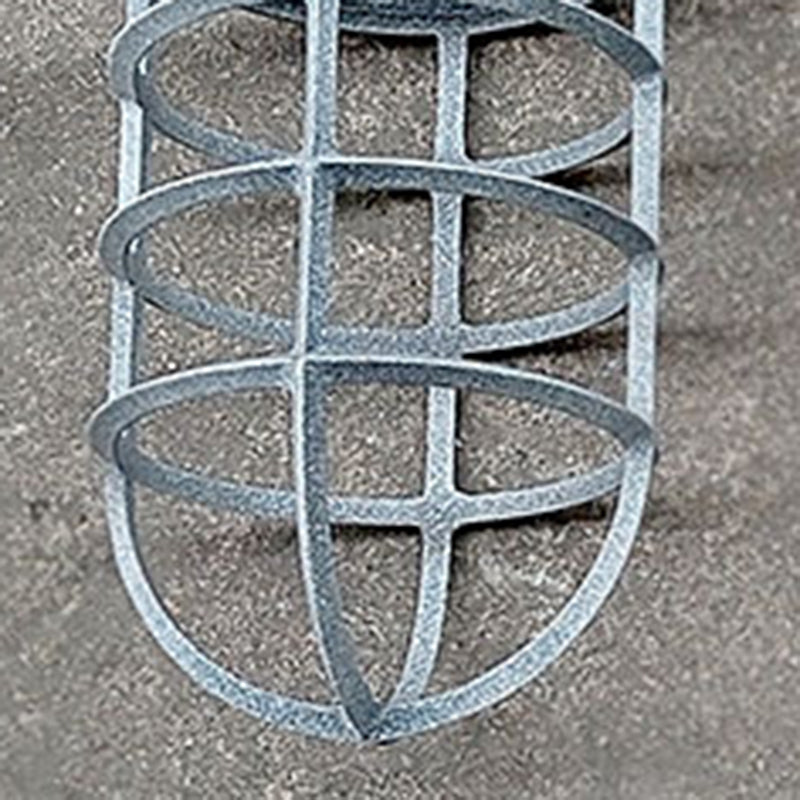 Marivaux Industrial Black Aluminum Cylinder Wall Sconce for Covered Porch and Entryway