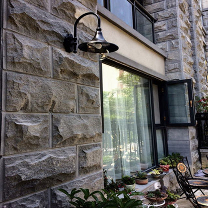 Ivresse Industrial Black Aluminum LED Wall Light Weatherproof for Patio and Porch
