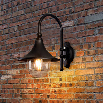 Ivresse Industrial Black Aluminum LED Wall Light Weatherproof for Patio and Porch