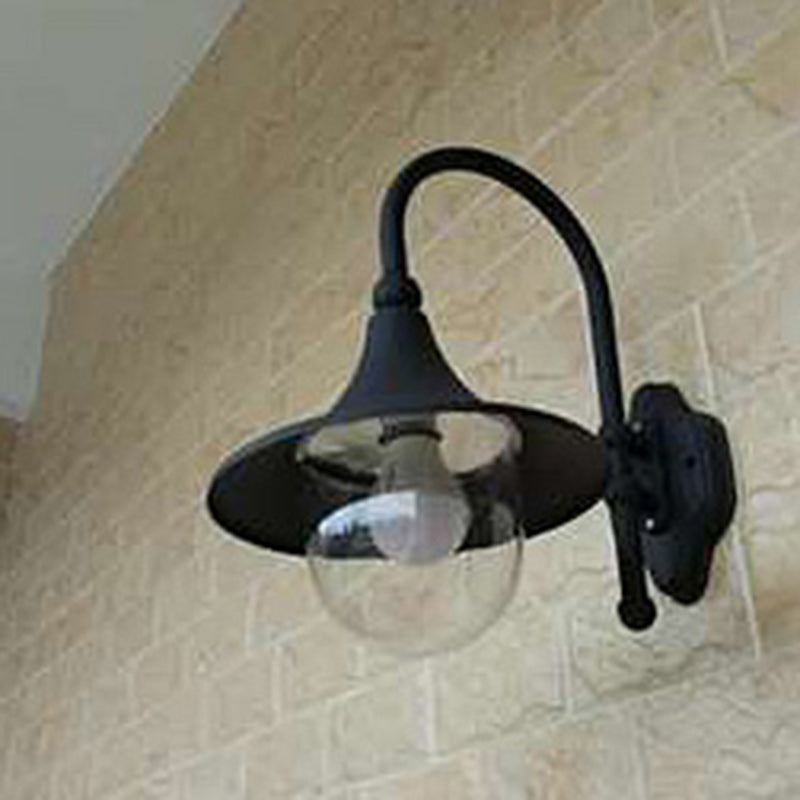 Ivresse Industrial Black Aluminum LED Wall Light Weatherproof for Patio and Porch
