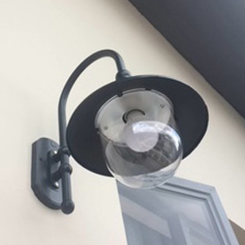 Ivresse Industrial Black Aluminum LED Wall Light Weatherproof for Patio and Porch