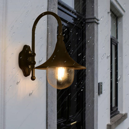 Ivresse Industrial Black Aluminum LED Wall Light Weatherproof for Patio and Porch