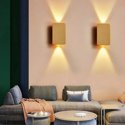 Fiorella Minimalist Aluminum Rectangular Wall Sconce for Hallway and Stairwell Lighting