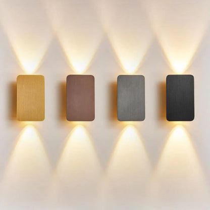 Fiorella Minimalist Aluminum Rectangular Wall Sconce for Hallway and Stairwell Lighting